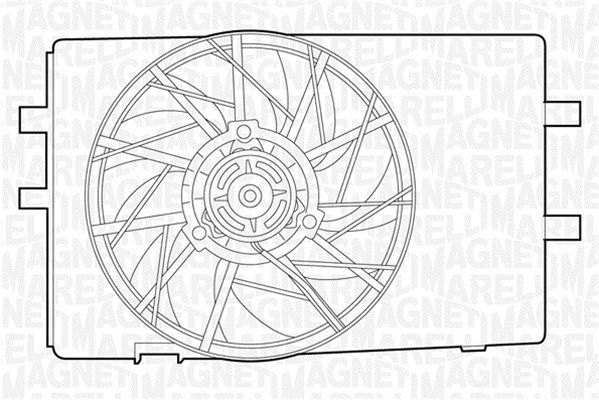 MAGNETI MARELLI Вентилятор, охлаждение двигателя 069422325010